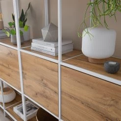 Fredriks Étagère Meon III - Imitation chêne - Largeur : 101 cm -Luxe Intérieur Magasin 1000213233 201124 10311400019 DETAILS P000000001000213233