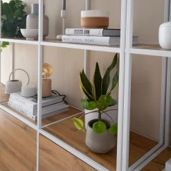 Fredriks Étagère Meon III - Imitation chêne - Largeur : 101 cm -Luxe Intérieur Magasin 1000213233 201124 10312700025 DETAILS P000000001000213233