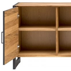 Naturoo Buffet Ironwood II - Placage en bois véritable / Métal - Chêne vieilli / Gris -Luxe Intérieur Magasin 1000213239 200512 14004100040 DETAILS P000000001000213239