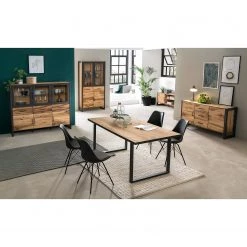 Naturoo Buffet Ironwood I - Placage en bois véritable / Métal - Chêne vieilli / Gris -Luxe Intérieur Magasin 1000213242 200512 14005500053 MOOD DETAILS P000000001000213242 mood