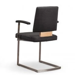 GWINNER Chaise cantilever Nina II - Cuir Toledo : Noir -Luxe Intérieur Magasin 1000213664 200529 06231700065 DETAILS P000000001000213664