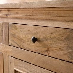 Maison Belfort Buffet Vianne - Manguier massif / Métal - Manguier / Noir -Luxe Intérieur Magasin 1000214037 210311 11143500005 DETAILS P000000001000214037