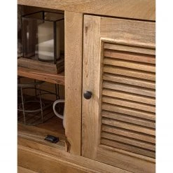 Maison Belfort Buffet Vianne - Manguier massif / Métal - Manguier / Noir -Luxe Intérieur Magasin 1000214037 210311 11143700006 DETAILS P000000001000214037