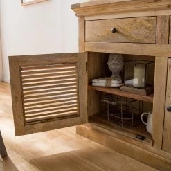 Maison Belfort Buffet Vianne - Manguier massif / Métal - Manguier / Noir -Luxe Intérieur Magasin 1000214037 210311 11143900007 DETAILS P000000001000214037