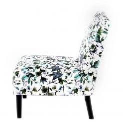 Kayoom Chaises capitonnées Indira IV - Tissu / Hêtre massif - Noir / Vert et blanc -Luxe Intérieur Magasin 1000214216 200529 06062100285 DETAILS P000000001000214216