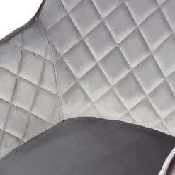 Kayoom Chaise à accoudoirs Amino - Velours / Acier - Gris / Doré -Luxe Intérieur Magasin 1000214226 200529 06073400374 DETAILS P000000001000214226