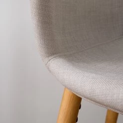 Mørteens Chaises de bar Livaras (lot de 2) - Hévéa massif - Hévéa - Tissu Radis: Crème -Luxe Intérieur Magasin 1000215110 210128 11592300007 DETAILS P000000001000215110