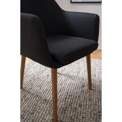 Mørteens Chaises à accoudoirs Nicholas XXL - Tissu Cors: Anthracite - 1 chaise -Luxe Intérieur Magasin 1000215111 210126 12583300003 DETAILS P000000001000215111