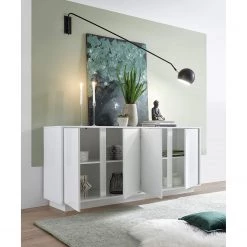 LC Spa Enfilade Ice I - Blanc brillant - Largeur : 180 cm -Luxe Intérieur Magasin 1000216295 200630 09125100054 DETAILS P000000001000216295