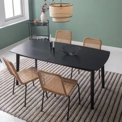 Mørteens Table Hanck - Partiellement en chêne massif - Chêne noir -Luxe Intérieur Magasin 1000218268 210420 14180000003 MOOD DETAILS P000000001000218268 mood