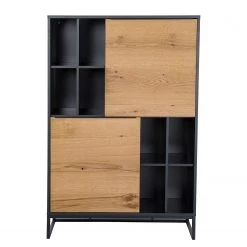 Red Living Buffet haut Barview - Placage en chêne - Chêne / Anthracite -Luxe Intérieur Magasin 1000218365 210319 11334900020 DETAILS P000000001000218365