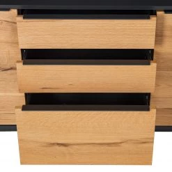 Red Living Buffet Barview I - Placage en chêne - Chêne / Anthracite -Luxe Intérieur Magasin 1000218372 210420 14110300006 DETAILS P000000001000218372