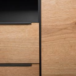 Red Living Buffet Barview II - Placage en chêne - Chêne / Anthracite -Luxe Intérieur Magasin 1000218373 210303 09075500007 DETAILS P000000001000218373