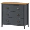 Maison Belfort Commode Rivery III - Pin massif - Anthracite
