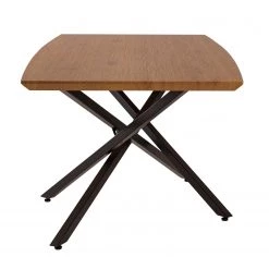 Red Living Table Levil - Métal - Imitation chêne / Noir mat -Luxe Intérieur Magasin 1000218554 210126 14023100011 DETAILS P000000001000218554