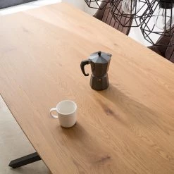 Red Living Table Levil - Métal - Imitation chêne / Noir mat -Luxe Intérieur Magasin 1000218554 210302 14084400005 DETAILS P000000001000218554