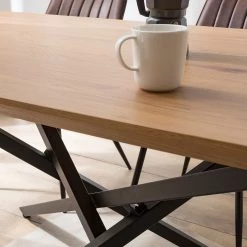 Red Living Table Levil - Métal - Imitation chêne / Noir mat -Luxe Intérieur Magasin 1000218554 210302 14084700008 DETAILS P000000001000218554