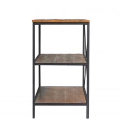 Ars manufacti Étagère Grasby I - Pin recyclé / Métal - Pin foncé / Noir -Luxe Intérieur Magasin 1000219219 210413 09082400003 DETAILS P000000001000219219