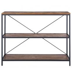 Ars manufacti Étagère Grasby I - Pin recyclé / Métal - Pin foncé / Noir -Luxe Intérieur Magasin 1000219219 220303 030 DETAILS P000000001000219219