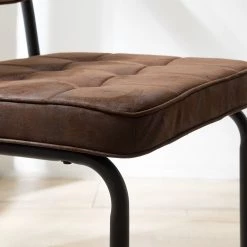 Ars manufacti Chaises cantilever Dalcross (lot de 2) - Microfibre / Métal - Marron -Luxe Intérieur Magasin 1000219292 210223 14200900005 DETAILS P000000001000219292