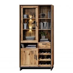 Ridgevalley Vitrine Priay I - Avec éclairage - Imitation mélèze / Graphite