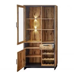 Ridgevalley Vitrine Priay I - Avec éclairage - Imitation mélèze / Graphite -Luxe Intérieur Magasin 1000220677 200819 06353200067 DETAILS P000000001000220677