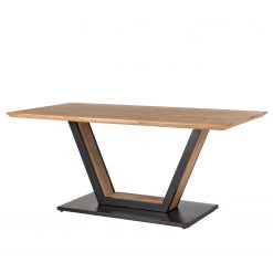 Ars manufacti Table Pensol - Acacia massif / Fer - Acacia / Noir