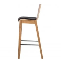 Ars Natura Chaises de bar Tunley (lot de 2) - Imitation cuir / Frêne massif - Beige -Luxe Intérieur Magasin 1000223458 210416 08480600004 DETAILS P000000001000223458