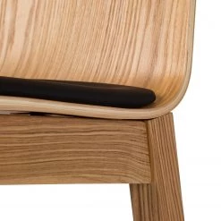 Ars Natura Chaises de bar Tunley (lot de 2) - Imitation cuir / Frêne massif - Beige -Luxe Intérieur Magasin 1000223458 210416 08480600012 DETAILS P000000001000223458