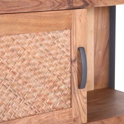 Ars manufacti Buffet haut Leyma - Rotin / Acacia massif - Acacia / Anthracite -Luxe Intérieur Magasin 1000223472 200826 12351700025 DETAILS P000000001000223472