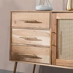 Ars manufacti Commode Bowdon - Cannage / Acacia massif / Acacia / Doré -Luxe Intérieur Magasin 1000223480 201002 06244100025 DETAILS P000000001000223480