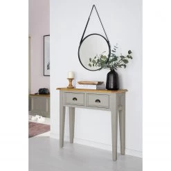 Maison Belfort Console Lavalle - Partiellement en pin massif - Pin / Gris clair -Luxe Intérieur Magasin 1000224193 210818 13565700002 MOOD DETAILS P000000001000224193 mood