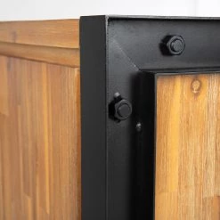 Ars manufacti Buffet Urban Industry I - Partiellement en acacia massif / Métal - Acacia / Noir -Luxe Intérieur Magasin 1000224201 210908 15541900007 DETAILS P000000001000224201