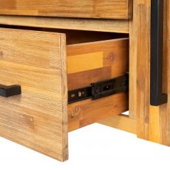 Ars manufacti Buffet Urban Industry I - Partiellement en acacia massif / Métal - Acacia / Noir -Luxe Intérieur Magasin 1000224201 210908 15541900008 DETAILS P000000001000224201