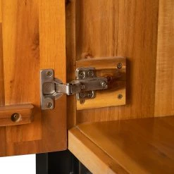 Ars manufacti Buffet Urban Industry I - Partiellement en acacia massif / Métal - Acacia / Noir -Luxe Intérieur Magasin 1000224201 210908 15541900013 DETAILS P000000001000224201