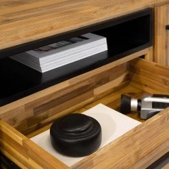 Ars manufacti Buffet Urban Industry I - Partiellement en acacia massif / Métal - Acacia / Noir -Luxe Intérieur Magasin 1000224201 220118 132848000037 DETAILS P000000001000224201