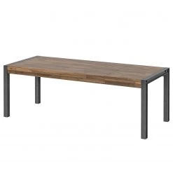 Ars manufacti Table Urban Industry - Acacia massif / Métal - Acacia / Noir