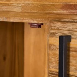 Ars manufacti Buffet haut Urban Industry I - Partiellement en acacia massif / Métal - Acacia / Noir -Luxe Intérieur Magasin 1000224212 220729 060 DETAILS P000000001000224212