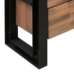 Ars manufacti Commode Urban Industry - Partiellement en acacia massif / Métal - Acacia / Noir -Luxe Intérieur Magasin 1000224219 210715 13172600018 DETAILS P000000001000224219