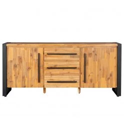 Ars manufacti Buffet Urban Industry II - Partiellement en acacia massif / Métal - Acacia / Noir -Luxe Intérieur Magasin 1000224223 210908 15542000035 DETAILS P000000001000224223
