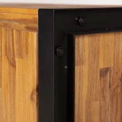 Ars manufacti Buffet Urban Industry II - Partiellement en acacia massif / Métal - Acacia / Noir -Luxe Intérieur Magasin 1000224223 210908 15542000040 DETAILS P000000001000224223