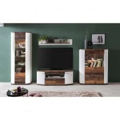 Fredriks Tablette murale Karlsburg - Blanc brillant / Imitation bois recyclé -Luxe Intérieur Magasin 1000224468 200902 06402000025 MOOD DETAILS P000000001000224468 mood