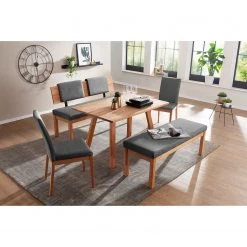 Schösswender Chaises capitonnées Roberto II(lot de 2) - Microfibre / Duramen de hêtre massif - Gris / Duramen de hêtre -Luxe Intérieur Magasin 1000225949 200923 06234400018 MOOD DETAILS P000000001000225949 mood