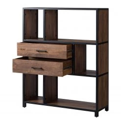 Ars manufacti Étagère Moboki - Manguier massif / Métal - Manguier foncé / Noir -Luxe Intérieur Magasin 1000226166 210430 12501400003 DETAILS P000000001000226166