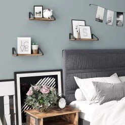 Red Living Tablettes murales Crossville (lot de 3) - Marron / Noir -Luxe Intérieur Magasin 1000226206 200922 17390200129 MOOD DETAILS P000000001000226206 mood