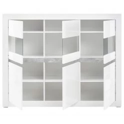Loftscape Buffet haut Cape Ann - Blanc brillant / Blanc mat -Luxe Intérieur Magasin 1000226262 200923 15542500107 DETAILS P000000001000226262