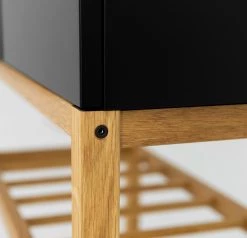 Tenzo Buffet Scoop - Partiellement en chêne massif - Noir -Luxe Intérieur Magasin 1000226393 201006 12073900146 DETAILS P000000001000226393