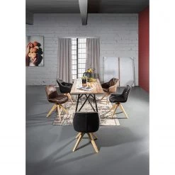 Red Living Chaises capitonnées Wilbur (lot de 2) - Marron vintage -Luxe Intérieur Magasin 1000227838 201016 13355300083 MOOD DETAILS P000000001000227838 mood