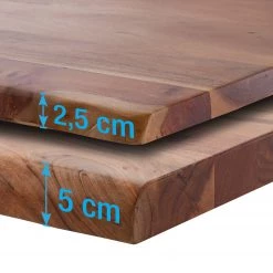 Ars Natura Table Kapra - Acacia brun - 160 x 90 cm - Métal vintage - Forme en X - Épaisseur plateau : 2.5 cm -Luxe Intérieur Magasin 1000227908 210120 13565000026 DETAILS P000000001000227908