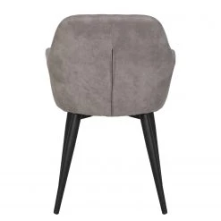 Loftscape Chaises à accoudoirs Trappe (lot de 2) - Microfibre / Acier - Gris fumé -Luxe Intérieur Magasin 1000228924 201104 15385600084 DETAILS P000000001000228924